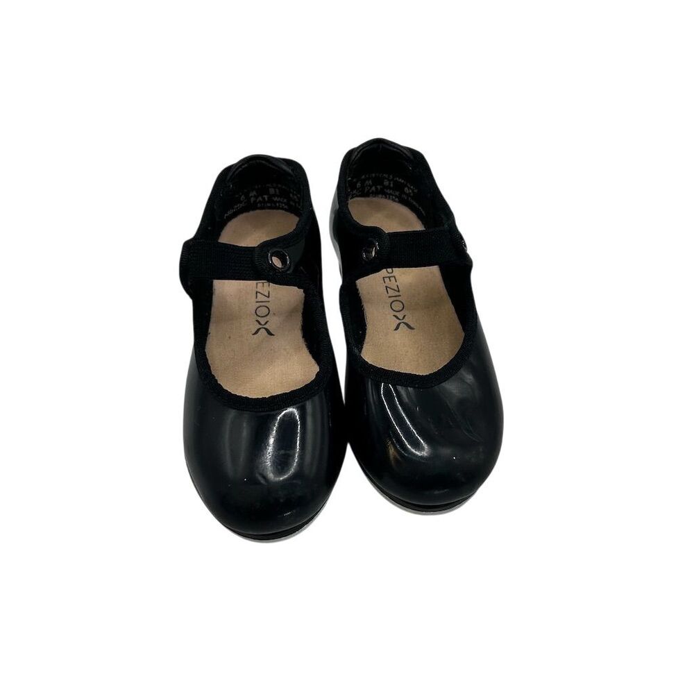 Capezio Girls Black Tap Shoes Size 6 6M Mary Jane Dance Formal READ
